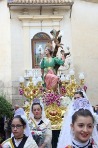 Imagen de la romería de Santa Águeda de Catral