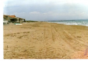 Playa de Guardamar del Segura en el año 1988