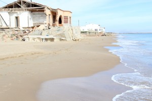 Playa de Guardamar el pasado jueves 