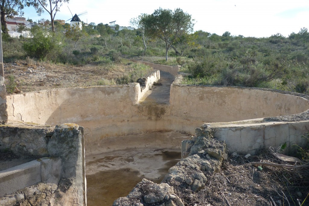 Sistema de captación de agua de los aljibes de Gasparito 