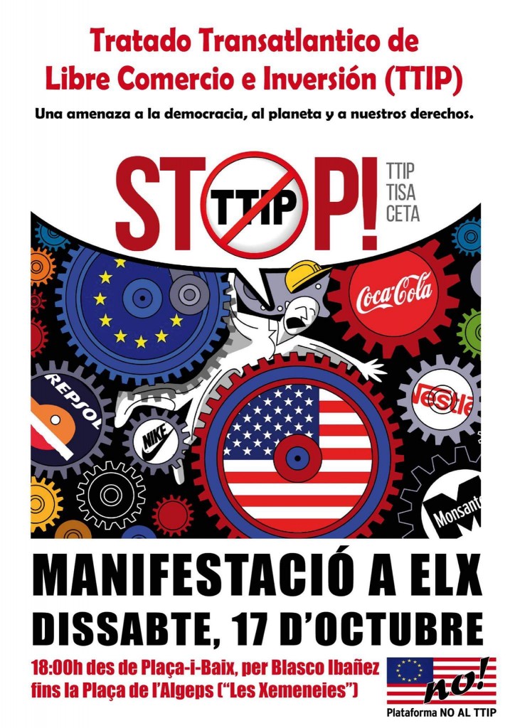 2015.10.17 CARTELL NO AL TTIP MANI ELX (1)